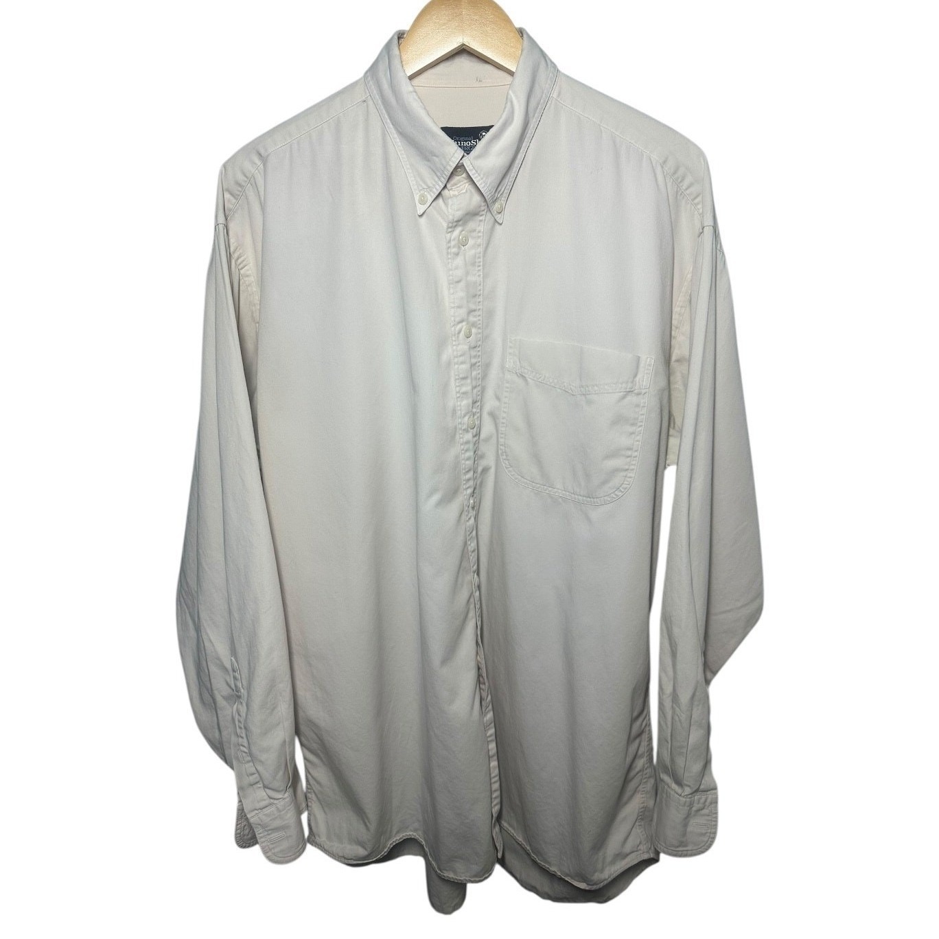 Evergreen Original Chinoshirt Mens Size Large Long Sleeve Button Down Cotton